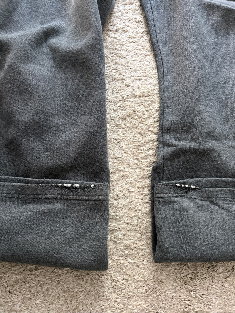 adidas Gray Sweatpants with Black Side Stripes - Picture 4 of 4